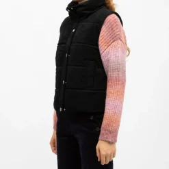 Doudoune sans manches rayia black col montant Femme DEELUXE 74