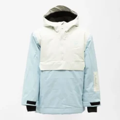 Doudoune softshell bleu ciel avec capuche intérieur polaire Enfant ROSSIGNOL