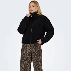 Doudoune velours col montant cammie zippée Femme ONLY