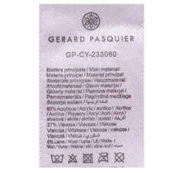 Echarpe avec franges tricolore en laine 50x200 cm Femme GERARD PASQUIER