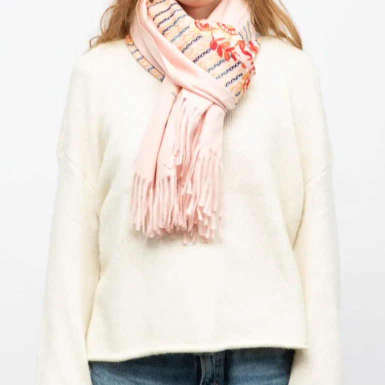 Echarpe broderie colorée70x185cm Femme GERARD PASQUIER