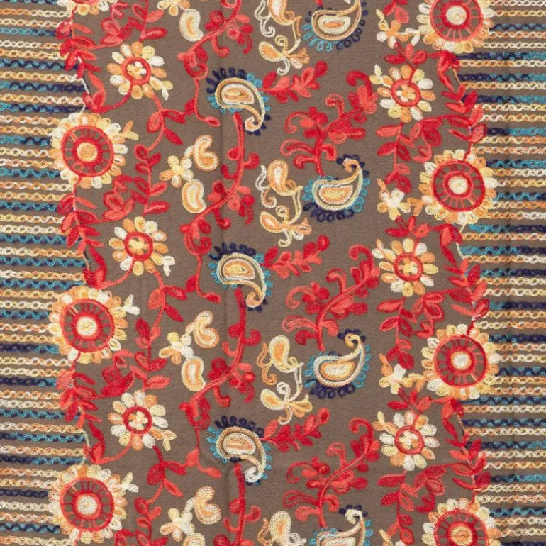 Echarpe broderie colorée70x185cm Femme GERARD PASQUIER