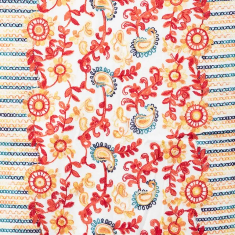 Echarpe broderie colorée70x185cm Femme GERARD PASQUIER