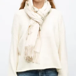 Echarpe douce avec broderie 70x185cm Femme GERARD PASQUIER