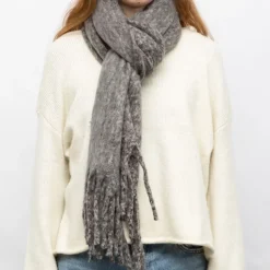 Echarpe gris chine rose 50*195cm man-ff-252631 Femme MANOUKIAN