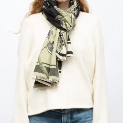 Echarpe imprimé à fleurs jaquard 90x180cm Femme GERARD PASQUIER