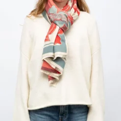 Echarpe imprimé à fleurs jaquard 90x180cm Femme GERARD PASQUIER