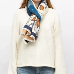 Echarpe imprimé fleurs jaquard 90x180cm Femme GERARD PASQUIER