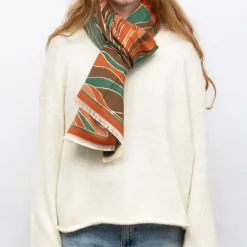 Echarpe imprimé paysage jaquard 90x180cm Femme GERARD PASQUIER