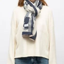 Echarpe imprimee manoukian jaquard 90x180cm Femme MANOUKIAN