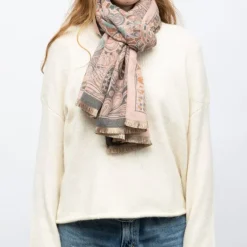 Echarpe imprimee manoukian jaquard 90x180cm Femme MANOUKIAN