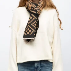 Echarpe imprimee manoukian jaquard 90x180cm Femme MANOUKIAN