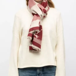 Echarpe imprimee manoukian jaquard 90x180cm Femme MANOUKIAN