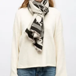 Echarpe imprimee manoukian jaquard 90x180cm Femme MANOUKIAN