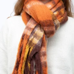 Echarpe motif carreaux 50x170cm Mixte MANOUKIAN