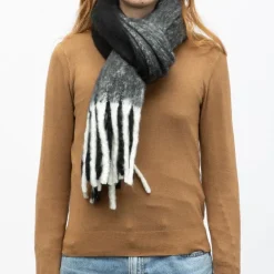 Echarpe noir blanc 50 x 190cm gp hh 252661 Femme GERARD PASQUIER