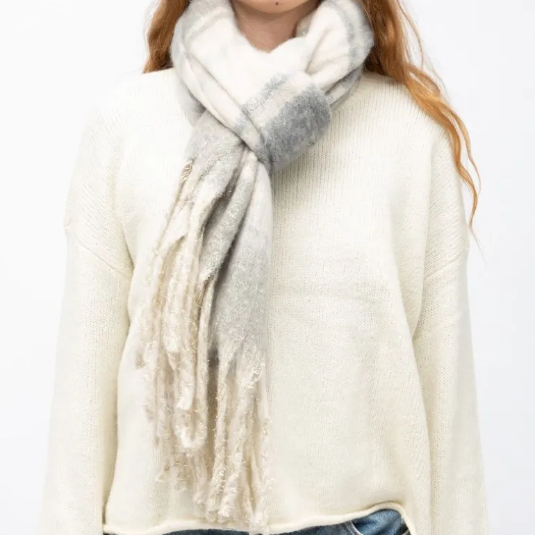 Echarpe épaisse 50x200cm à rayures Mixte MANOUKIAN