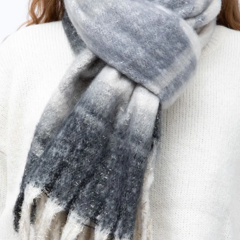 Echarpe épaisse 50x200cm à rayures Mixte MANOUKIAN