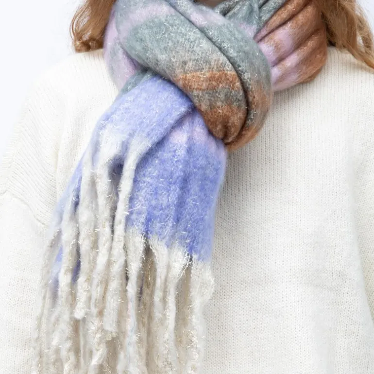 Echarpe épaisse 50x200cm à rayures Mixte MANOUKIAN