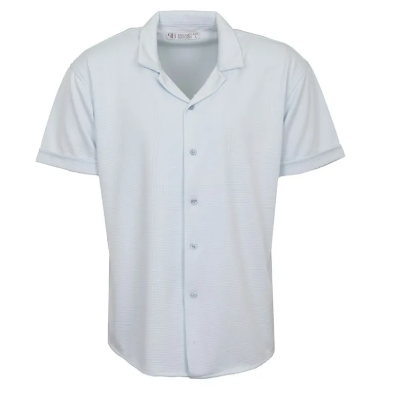 Ensemble chemisette short gaufré cordon dove Homme PANAME BROTHERS