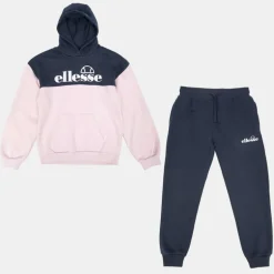 Ensemble de jogging regular marine rose avec sweat à capuche Enfant, Bébé ELLESSE