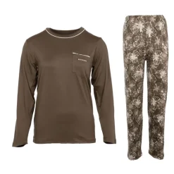 Ensemble pyjama avec liseré coloré bas fleuri Loma femme Femme RODIER