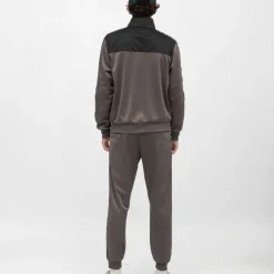 Ensemble veste de sport gris foncé avec bandes noires Homme ELLESSE