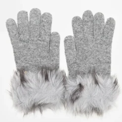 Gants en maille avec fausse fourrure Femme GERARD PASQUIER