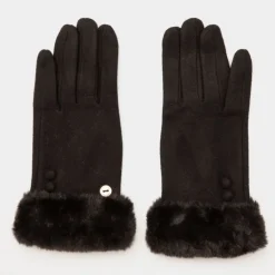 Gants laine avec fausse fourrure Femme GERARD PASQUIER