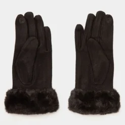 Gants laine avec fausse fourrure Femme GERARD PASQUIER