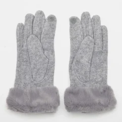 Gants laine avec fausse fourrure Femme GERARD PASQUIER