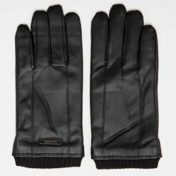 Gants similicuir et maille avec surpiqures Homme MANOUKIAN