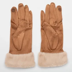 Gants sudédine avec fausse fourrure Femme GERARD PASQUIER