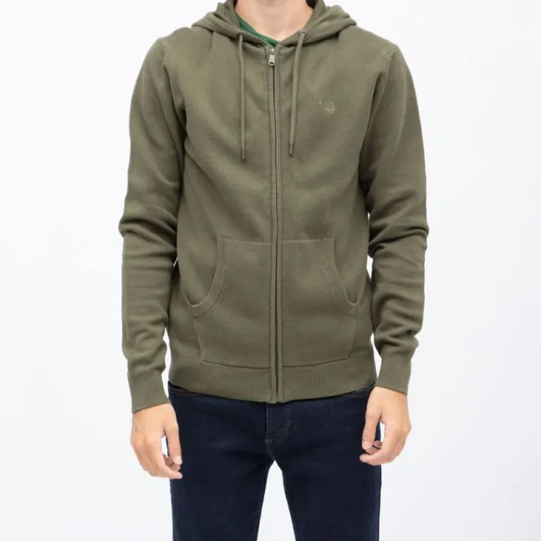 Gilet capuche milano zippé coton Homme BILL TORNADE