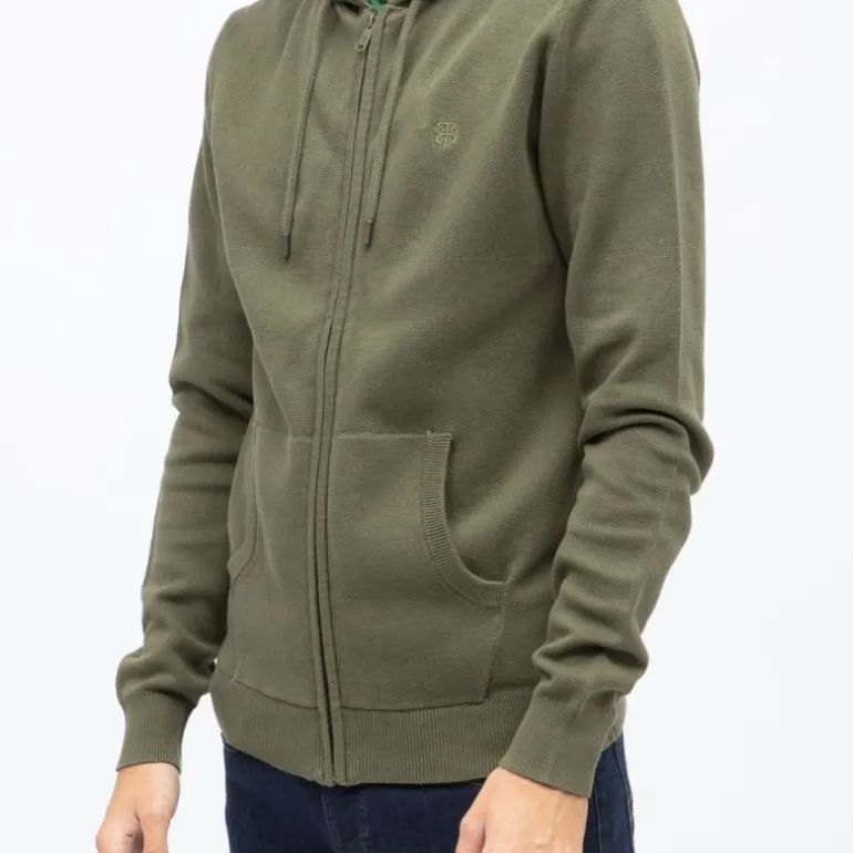 Gilet capuche milano zippé coton Homme BILL TORNADE