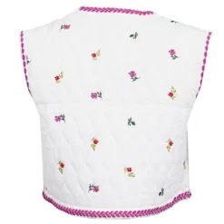 Gilet coton écru Vanida brodé Femme LA PETITE ETOILE