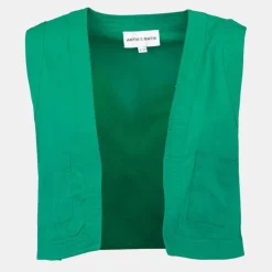 Gilet sans manches coton karo couleur unie Femme ANTIK BATIK