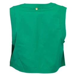 Gilet sans manches coton karo couleur unie Femme ANTIK BATIK