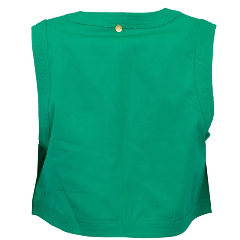 Gilet sans manches coton karo couleur unie Femme ANTIK BATIK