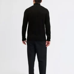 Gilet zippé en maille tricoté avec col cheminée Homme JACK & JONES