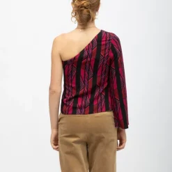 Haut asymétrique imprimé cravate tifany Femme LA PETITE ETOILE