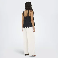 Haut avec broderie anglaise Nomelle black Femme JDY