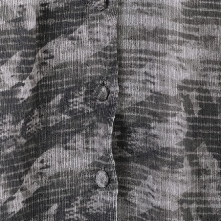 Haut blouse hua gris kaki Femme DEELUXE 74