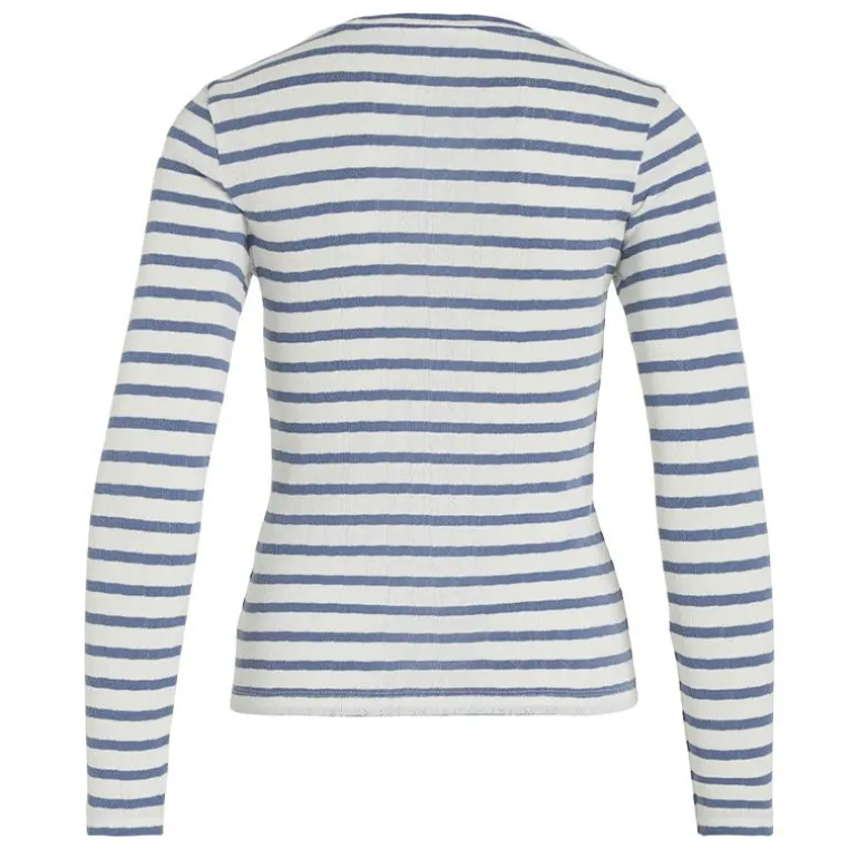 Haut col ras de cou Vivally marinière coton Femme VILA