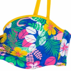 Haut de maillot de bain bandeau imprimé tropical Femme CHERRY BEACH