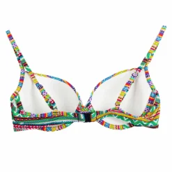Haut de maillot de bain imprimé aztèque multicolore Femme CHERRY BEACH