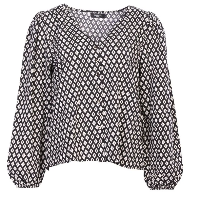 Haut etania graphique noir et blanc Femme DEELUXE 74
