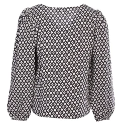 Haut etania graphique noir et blanc Femme DEELUXE 74