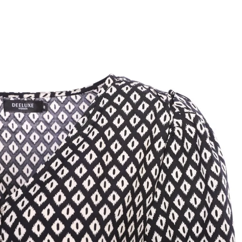 Haut etania graphique noir et blanc Femme DEELUXE 74