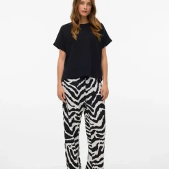 Haut Hali fluide col rond manches courtes Femme VERO MODA